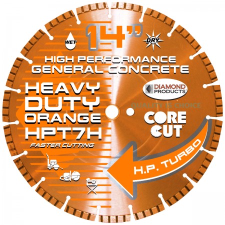 Heavy Duty Orange H.P. Turbo Blades