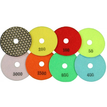 4" Premium Dry Polshing Pads