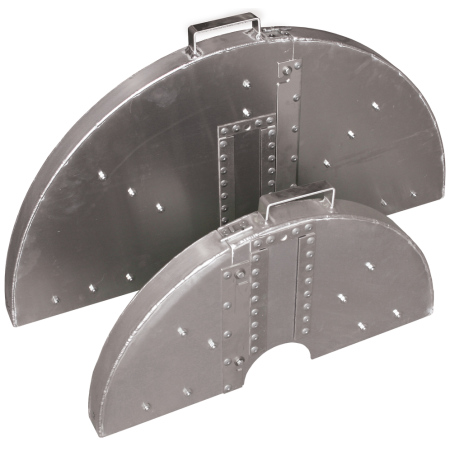 TWO-PIECE BLADE GUARDS WITHOUT WATER TUBES