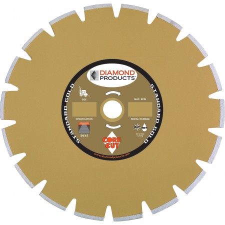 Standard Gold Segmented Dry Walk Behind Blades