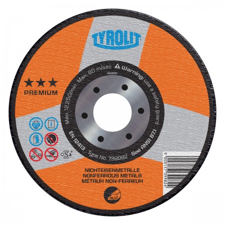 Tyrolit PREMIUM Wheels for Aluminum and Non-Ferrous Materials-Type 27