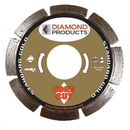 Standard Gold Segmented Small Diameter Diamond Blades