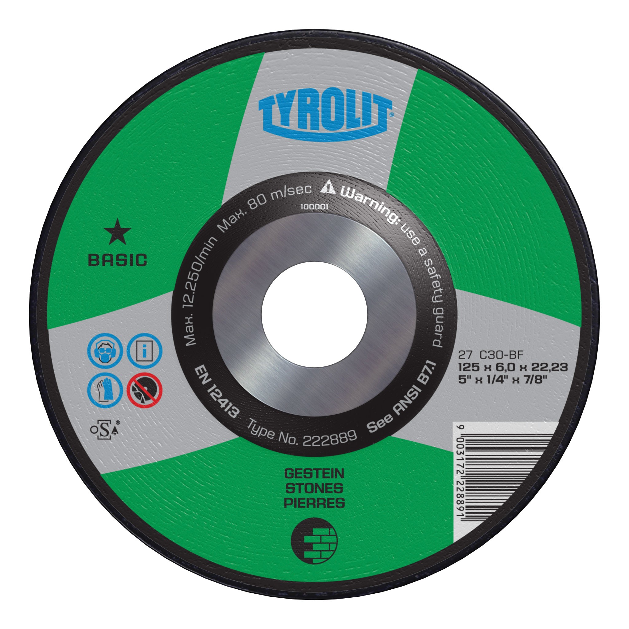 Tyrolit BASIC Wheels for Concrete/MasonryType 27 Abrasives Products