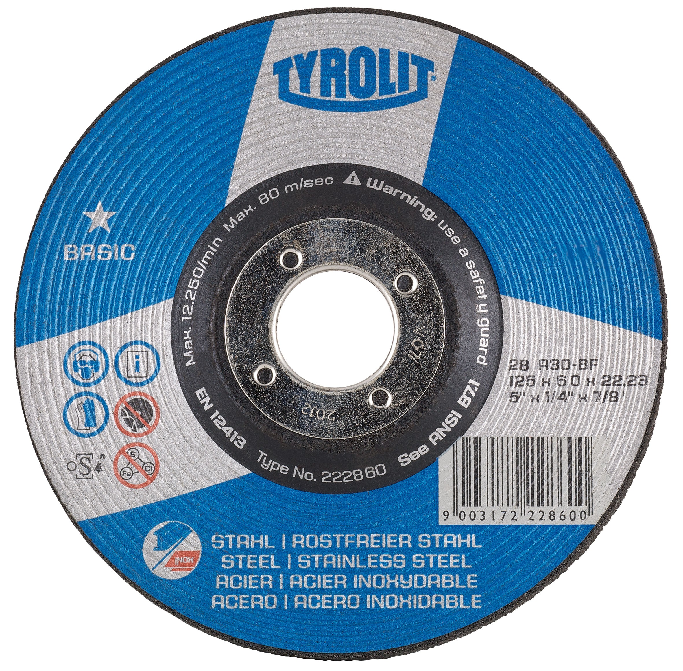 Details about   Tyrolit Grinding Wheel 2A60 M4 New Free Shipping 