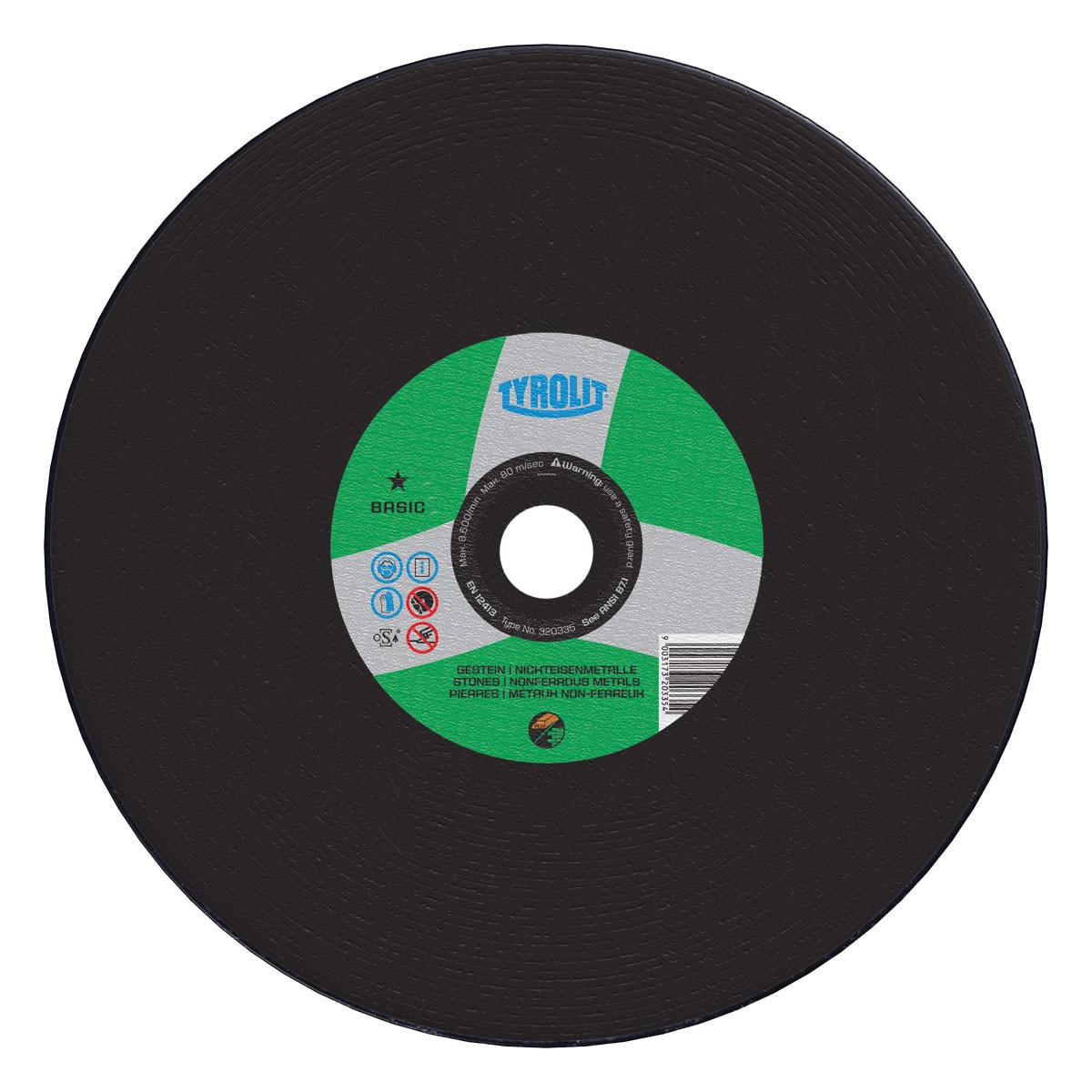 Tyrolit BASIC Cold Pressed Walk Behind Wheels for Asphalt & Green