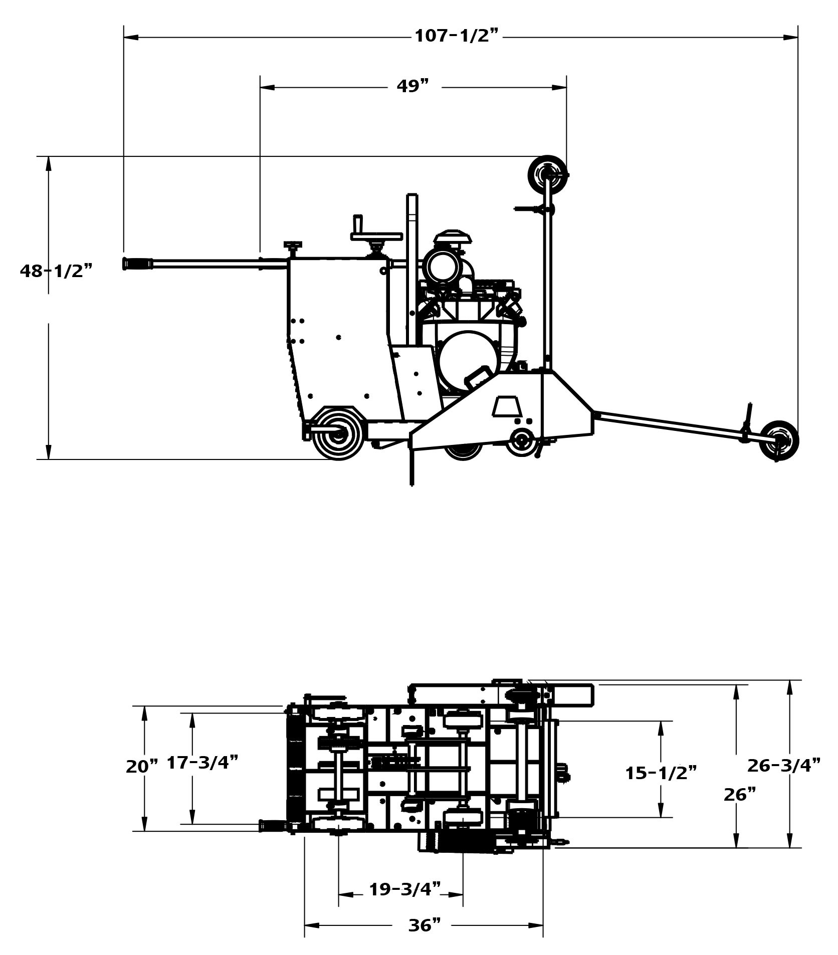 CC2500 MEDIUM WALK BEHIND SAW