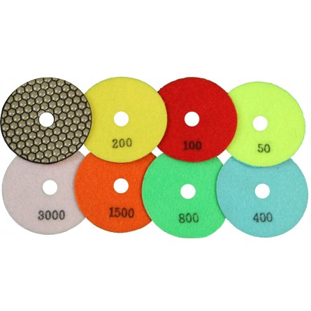 4" Premium Dry Polshing Pads