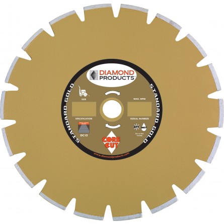 Standard Gold Segmented Dry Walk Behind Blades