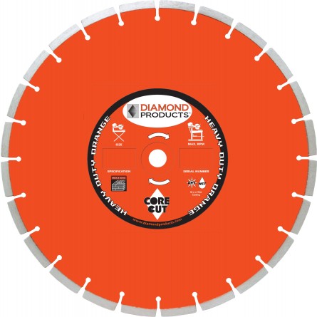 Heavy Duty Orange Segmented Masonry Diamond Blade