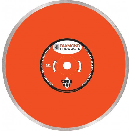 Heavy Duty Orange Continuous Rim Wet Tile Diamond Blades