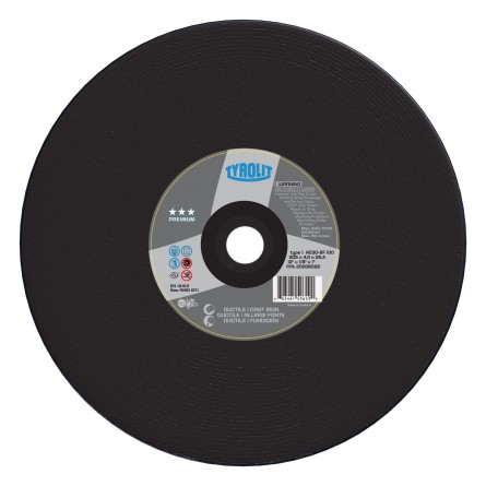 Tyrolit PREMIUM High Speed Gas & Electric Saw Wheels for Ductile/Cast Iron & Asphalt-Type 1