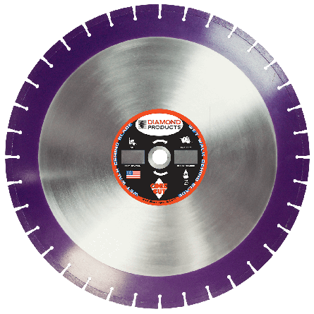 Imperial Purple Cured Concrete Diamond Blade