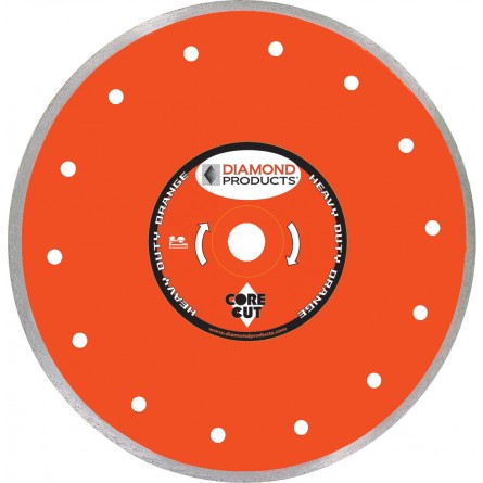 Heavy Duty Orange Continuous Rim Tile Diamond Blades