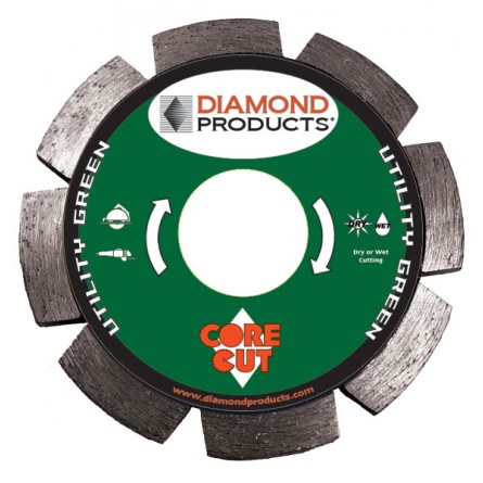 Utility Green Segmented Tuck Point Diamond Blades