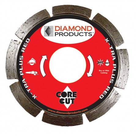 X-tra Plus Red Segmented Small Diameter Diamond Blade