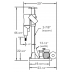 M-1 Combination - Location to drill anchor hole = 12-1/2” measured from the center of the motor spindle to the center of the anchor/ vacuum slot on base