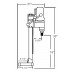 Location to drill anchor hole = 9-1/2” measured from the center of the motor spindle to the center of the anchor/vacuum slot on base