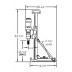 M-4 Anchor - Location to drill anchor hole = 9-3/4” (combo rig), 9-1/4” (anchor rig) Measured from the center of the motor spindle to the center of the anchor/vacuum slot on base (*Complete Anchor Rig does not have a vacuum slot on base)