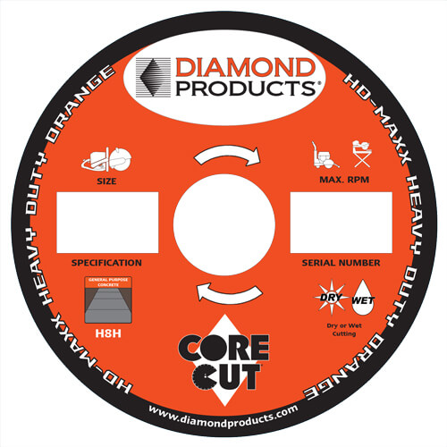 Diamond Blade labels.